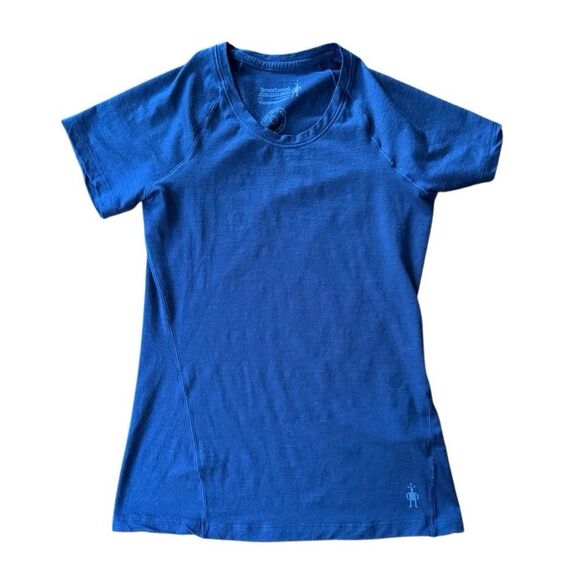 Smartwool Merino Plant-Based Dye Short Sleeve Tee Indigo Blue XS - Picture 1 of 6